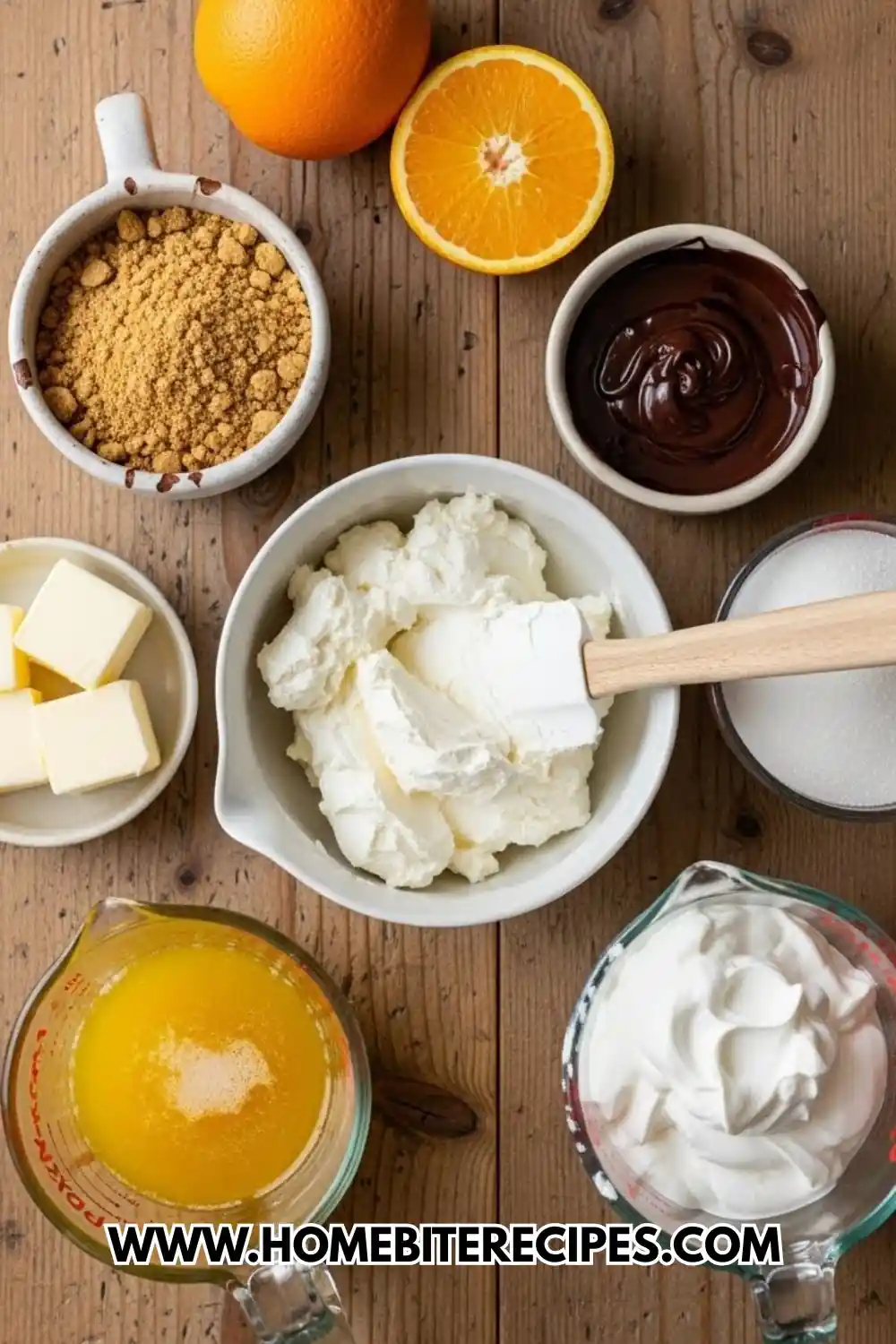 Chocolate Orange Cheesecake ingredients
