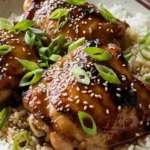 Honey Garlic Miso Chicken Thighs